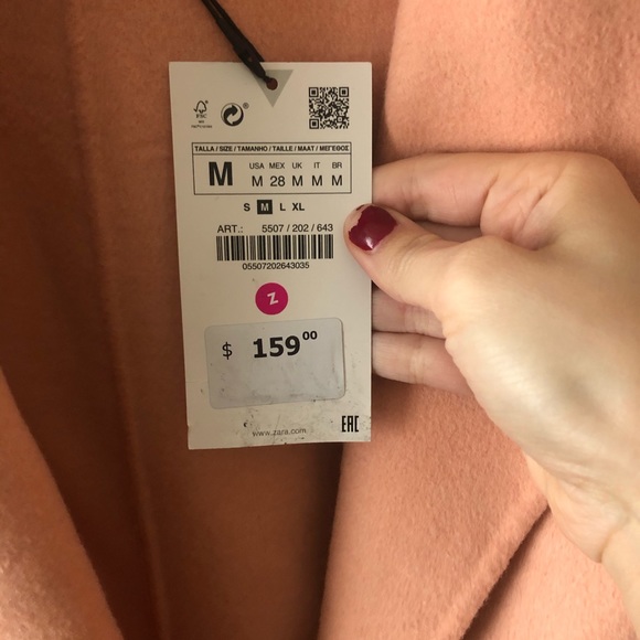 Beautiful long salmon coat 🧥 - Picture 4 of 6